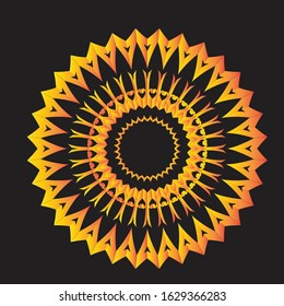 Mandala Graphic design for art, illustration,Henna, Mehndi, tattoo, decoration. Decorative ornament in ethnic oriental style. Coloring book page and any other kind of design