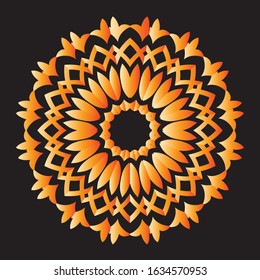 Mandala Graphic design for art, illustration,Henna, Mehndi, tattoo, decoration. Decorative ornament in ethnic oriental style. Coloring book page and any other kind of design