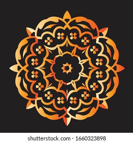 Mandala Graphic design for art, illustration,Henna, Mehndi, tattoo, decoration. Decorative ornament in ethnic oriental style. Coloring book page and any other kind of design