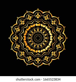 Mandala Graphic design for art, illustration,Henna, Mehndi, tattoo, decoration. Decorative ornament in ethnic oriental style. Coloring book page and any other kind of design