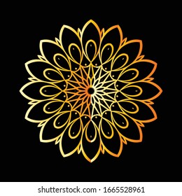 Mandala Graphic design for art, illustration,Henna, Mehndi, tattoo, decoration. Decorative ornament in ethnic oriental style. Coloring book page and any other kind of design