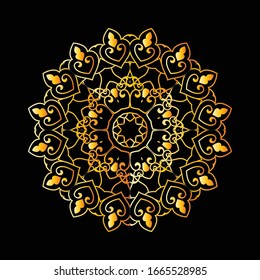 Mandala Graphic design for art, illustration,Henna, Mehndi, tattoo, decoration. Decorative ornament in ethnic oriental style. Coloring book page and any other kind of design