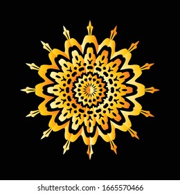Mandala Graphic design for art, illustration,Henna, Mehndi, tattoo, decoration. Decorative ornament in ethnic oriental style. Coloring book page and any other kind of design