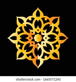Mandala Graphic design for art, illustration,Henna, Mehndi, tattoo, decoration. Decorative ornament in ethnic oriental style. Coloring book page and any other kind of design