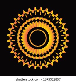 Mandala Graphic design for art, illustration,Henna, Mehndi, tattoo, decoration. Decorative ornament in ethnic oriental style. Coloring book page and any other kind of design