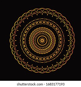 Mandala Graphic design for art, illustration,Henna, Mehndi, tattoo, decoration. Decorative ornament in ethnic oriental style. Coloring book page and any other kind of design