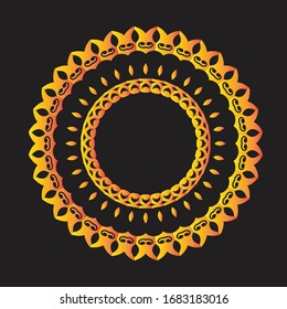 Mandala Graphic design for art, illustration,Henna, Mehndi, tattoo, decoration. Decorative ornament in ethnic oriental style. Coloring book page and any other kind of design