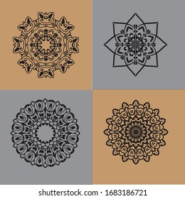 Mandala Graphic design for art, illustration,Henna, Mehndi, tattoo, decoration. Decorative ornament in ethnic oriental style. Coloring book page and any other kind of design