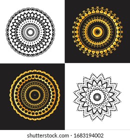 Mandala Graphic design for art, illustration,Henna, Mehndi, tattoo, decoration. Decorative ornament in ethnic oriental style. Coloring book page and any other kind of design