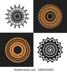 Mandala Graphic design for art, illustration,Henna, Mehndi, tattoo, decoration. Decorative ornament in ethnic oriental style. Coloring book page and any other kind of design