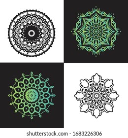 Mandala Graphic design for art, illustration,Henna, Mehndi, tattoo, decoration. Decorative ornament in ethnic oriental style. Coloring book page and any other kind of design
