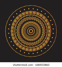 Mandala Graphic design for art, illustration,Henna, Mehndi, tattoo, decoration. Decorative ornament in ethnic oriental style. Coloring book page and any other kind of design
