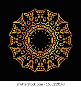 Mandala Graphic design for art, illustration,Henna, Mehndi, tattoo, decoration. Decorative ornament in ethnic oriental style. Coloring book page and any other kind of design