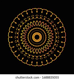 Mandala Graphic design for art, illustration,Henna, Mehndi, tattoo, decoration. Decorative ornament in ethnic oriental style. Coloring book page and any other kind of design