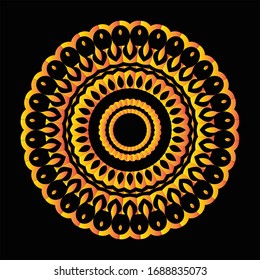 Mandala Graphic design for art, illustration,Henna, Mehndi, tattoo, decoration. Decorative ornament in ethnic oriental style. Coloring book page and any other kind of design