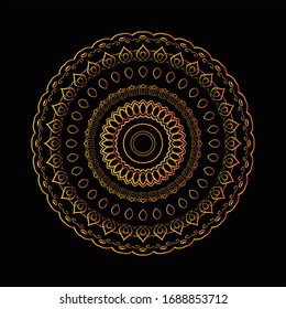Mandala Graphic design for art, illustration,Henna, Mehndi, tattoo, decoration. Decorative ornament in ethnic oriental style. Coloring book page and any other kind of design