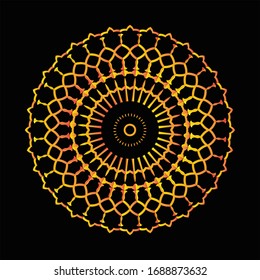 Mandala Graphic design for art, illustration,Henna, Mehndi, tattoo, decoration. Decorative ornament in ethnic oriental style. Coloring book page and any other kind of design