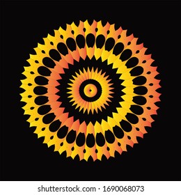 Mandala Graphic design for art, illustration,Henna, Mehndi, tattoo, decoration. Decorative ornament in ethnic oriental style. Coloring book page and any other kind of design