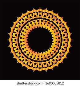 Mandala Graphic design for art, illustration,Henna, Mehndi, tattoo, decoration. Decorative ornament in ethnic oriental style. Coloring book page and any other kind of design