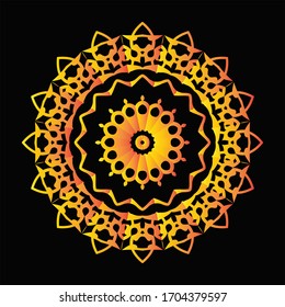 Mandala Graphic design for art, illustration,Henna, Mehndi, tattoo, decoration. Decorative ornament in ethnic oriental style. Coloring book page and any other kind of design