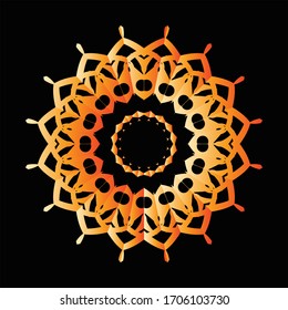 Mandala Graphic design for art, illustration,Henna, Mehndi, tattoo, decoration. Decorative ornament in ethnic oriental style. Coloring book page and any other kind of design