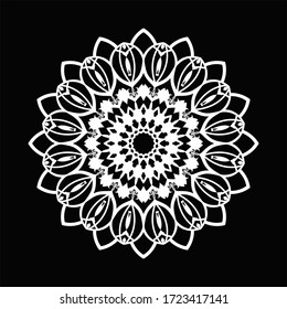Mandala Graphic design for art, illustration,Henna, Mehndi, tattoo, decoration. Decorative ornament in ethnic oriental style. Coloring book page and any other kind of design
