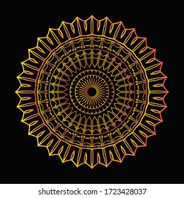 Mandala Graphic design for art, illustration,Henna, Mehndi, tattoo, decoration. Decorative ornament in ethnic oriental style. Coloring book page and any other kind of design