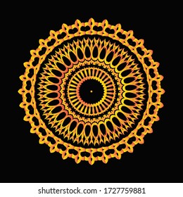 Mandala Graphic design for art, illustration,Henna, Mehndi, tattoo, decoration. Decorative ornament in ethnic oriental style. Coloring book page and any other kind of design