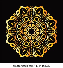 Mandala Graphic design for art, illustration,Henna, Mehndi, tattoo, decoration. Decorative ornament in ethnic oriental style. Coloring book page and any other kind of design