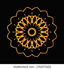 Mandala Graphic design for art, illustration,Henna, Mehndi, tattoo, decoration. Decorative ornament in ethnic oriental style. Coloring book page and any other kind of design