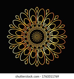 Mandala Graphic design for art, illustration,Henna, Mehndi, tattoo, decoration. Decorative ornament in ethnic oriental style. Coloring book page and any other kind of design