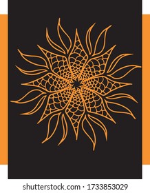 mandala graphic design vector illustration, decoration, abstraction, art sketch sketch, background pattern, use for print on a t-shirt, hand draw