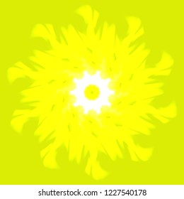 Mandala great charming fairy abstract object glow splash motion.