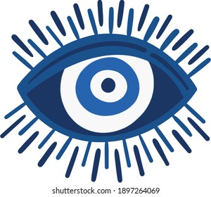 Mandala Greek Evil Eye Vector Symbol Stock Vector (Royalty Free ...