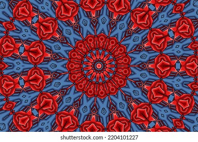 Mandala Hand drawn background. Oriental, Arabic, Indian, abstract doodle and floral motifs