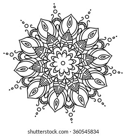Mandala. Hand drawn ethnic decorative element vector illustration eps 10 for your design. 