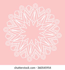 Mandala. Hand drawn ethnic decorative element vector illustration eps 10 for your design. 