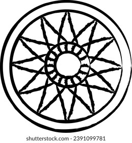 Mandala hand drawn vector illustrations