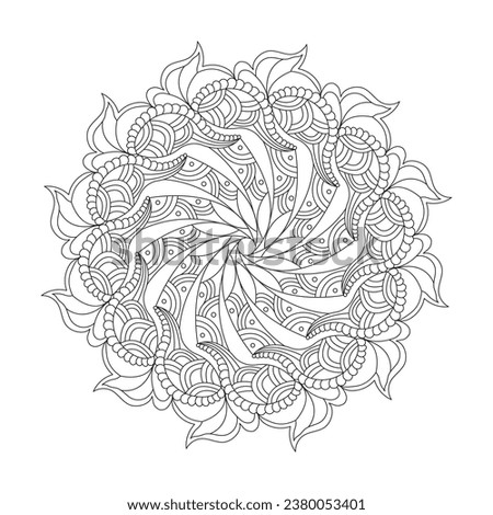 Mandala harmony delight coloring book page for kdp book interior. Peaceful Petals, Ability to Relax, Brain Experiences, Harmonious Haven, Peaceful Portraits, Blossoming Beauty mandala design.
