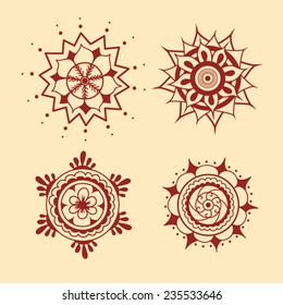 Mandala henna mehndi