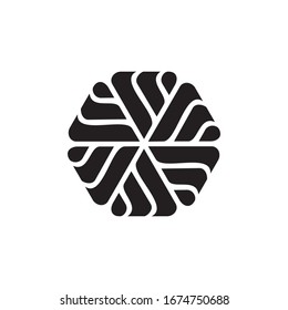 mandala hexagon pattern vector illustration