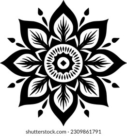Mandala - High Quality Vector Logo - Vector illustration ideal for T-shirt graphic
