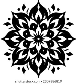 Mandala - High Quality Vector Logo - Vector illustration ideal for T-shirt graphic