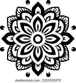 Mandala - High Quality Vector Logo - Vector illustration ideal for T-shirt graphic