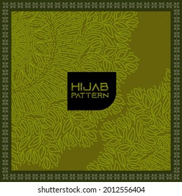 mandala hijab,plantilla de scaf Diseño para impresión en tela, textil, papel, envoltura, scrapbooking. El adorno tradicional de azulejos de estilo étnico. Patrón sin foco. Fondo geométrico auténtico