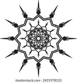 Mandala icon design and illustration