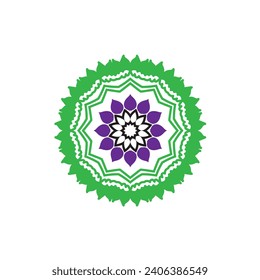 mandala icon design and illustrator