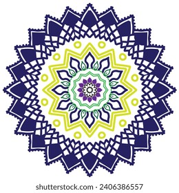mandala icon design and illustrator
