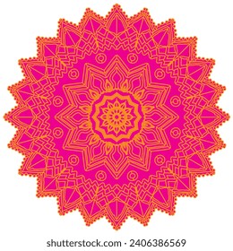 diseño de icono de mandala e ilustrador