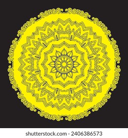 mandala icon design and illustrator
